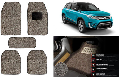 Auto Kite Plastic, PVC Standard Mat For  Maruti Suzuki Vitara(Beige, Brown)