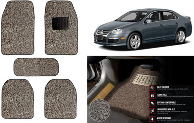 Auto Kite Plastic, PVC Standard Mat For  Volkswagen Jetta(Beige, Brown)