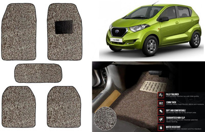 Auto Kite Plastic, PVC Standard Mat For  Datsun Go(Beige, Brown)