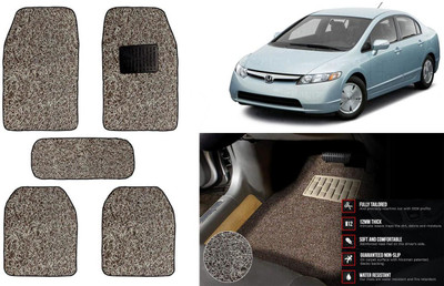 Auto Kite Plastic, PVC Standard Mat For  Honda Civic(Beige, Brown)