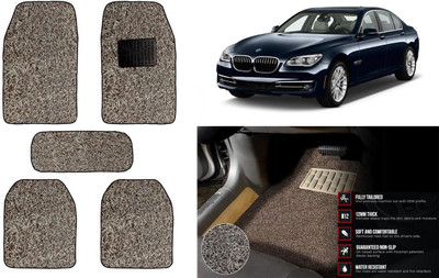Auto Kite Plastic, PVC Standard Mat For  BMW 7 Series(Beige, Brown)