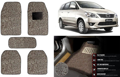 Auto Kite Plastic, PVC Standard Mat For  Toyota Innova(Beige, Brown)