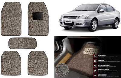 Auto Kite Plastic, PVC Standard Mat For  GM Cielo(Beige, Brown)