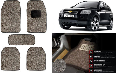 Auto Kite Plastic, PVC Standard Mat For  Chevrolet Captiva(Beige, Brown)