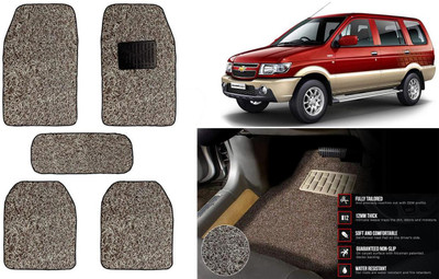 Auto Kite Plastic, PVC Standard Mat For  Chevrolet Tavera(Beige, Brown)