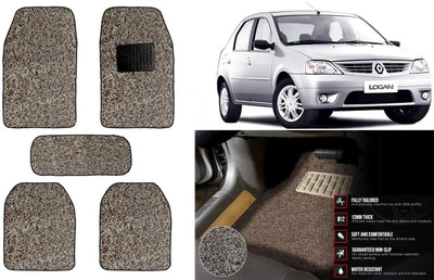 Auto Kite Plastic, PVC Standard Mat For  Mahindra Logan(Beige, Brown)
