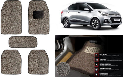 Auto Kite Plastic, PVC Standard Mat For  Hyundai Xcent(Beige, Brown)