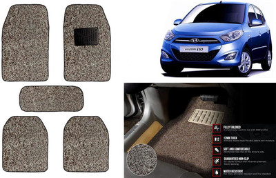 Auto Kite Plastic, PVC Standard Mat For  Hyundai i10(Beige, Brown)