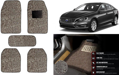 Auto Kite Plastic, PVC Standard Mat For  Volvo V60(Beige, Brown)