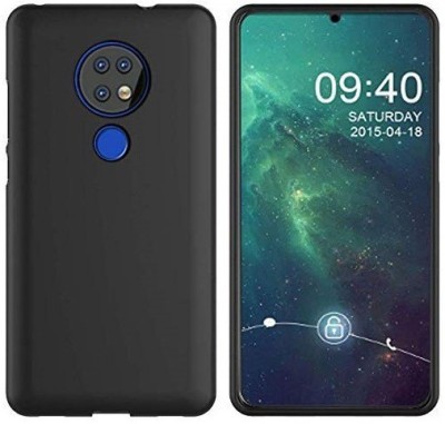 Caseline Back Cover for Nokia 7.2(Black, Grip Case, Silicon, Pack of: 1)