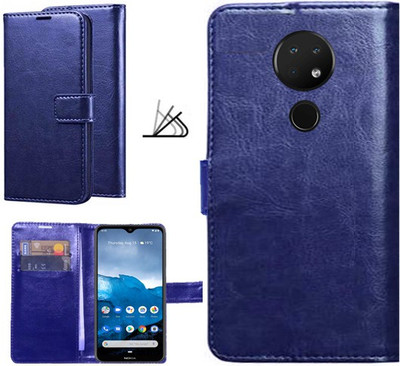 MAXSHAD Flip Cover for Nokia 6.2(Blue)