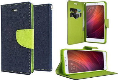 SAMARA Flip Cover for HONOR 7C / LND-AL30(Blue, Grip Case)