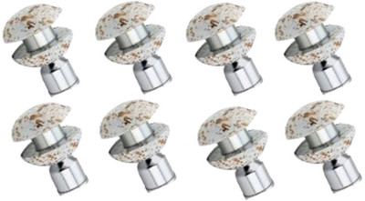 GROWNIX White Rod Rail Bracket Metal(Pack of 8)