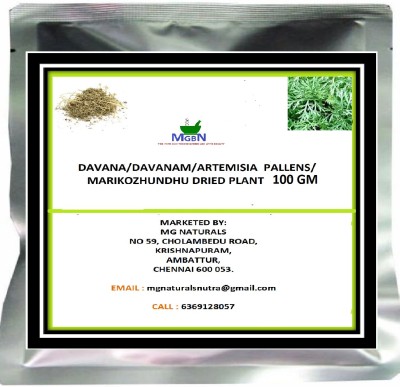 MGBN DAVANA/DAVANAM/ARTEMISIA PALLENS/MARIKOZHUNDHU DRIED PLANT 100 GM(100 g)