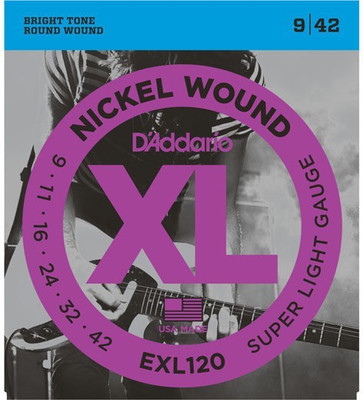 D'ADDARIO Electric EXL 120 Guitar String(6 Strings)