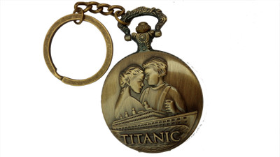 JOSHISNEST Designer Pocket Titanic Vintage Watch Key Chain(Brown)