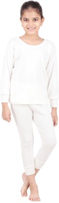 Splash Top - Pyjama Set For Girls(White, Pack of 1)