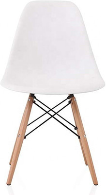 Urbancart Modern Style Dining Chair Mid Century Modern DSW Chair, Shell Lounge Chair for Kitchen, Dining, Bedroom, Living Room Side Chair(White) Solid Wood Living Room Chair(Finish Color - WHITE, DIY(Do-It-Yourself))