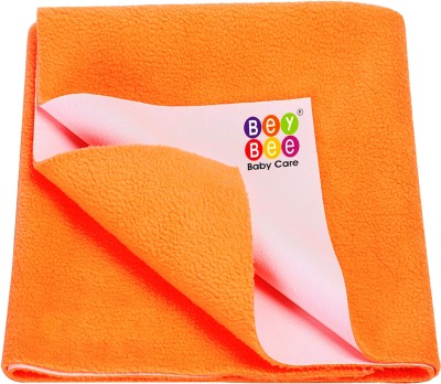 BeyBee Cotton Baby Bed Protecting Mat(Peach, Medium)