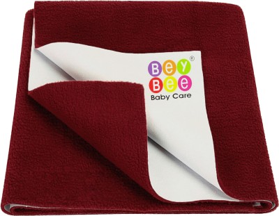 BeyBee Cotton Baby Bed Protecting Mat(Maroon, Small)