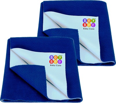 BeyBee Cotton Baby Bed Protecting Mat(Royal Blue, Small)
