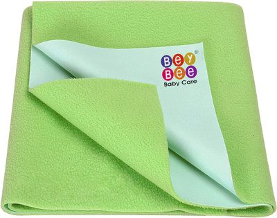 BeyBee Cotton Baby Bed Protecting Mat(Light Green, Large)