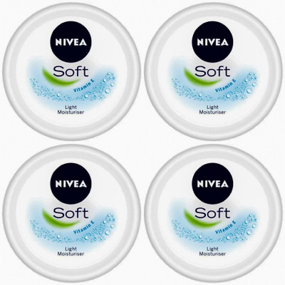 NIVEA Soft Light Moisturiser 100ml (pack of 4)(400 ml)