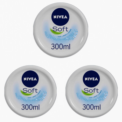 NIVEA Soft Light Moisturiser 300ml (pack of 3)(900 ml)