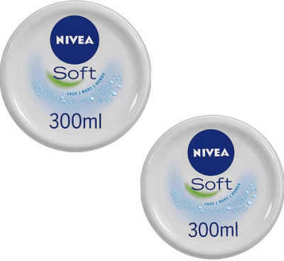 NIVEA Soft Light Moisturiser 300ml (pack of 2)(600 ml)