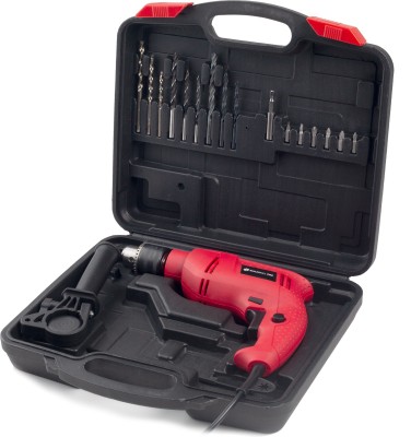Buildskill Pro BGSB13RE Hammer Drill Machine Kit with 20 pcs Accessories Power & Hand Tool Kit (20 Tools)