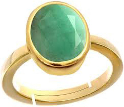 GALAXY ASTRO Copper Emerald Gold Plated Ring