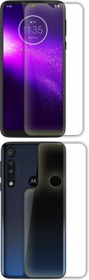 FashionCraft Front and Back Screen Guard for motorola one macro(Pack of 2)