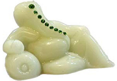 S A Gifts Sai Amrut Radium Ganesh|Ganesha|Lord Ganpati Staue Decorative Showpiece  -  12 cm(Marble, White)