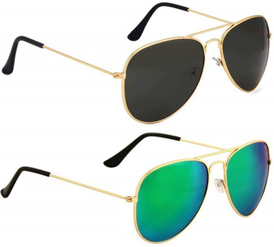 66% OFF on Shahs collections Round Sunglasses(For Men & Women, Black, Green)