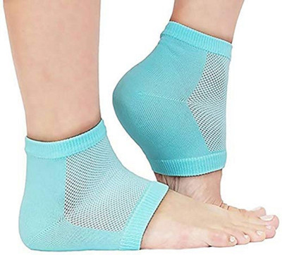 FIVANIO EF-38 Relief Silicon Gel Heel Socks Pad Heel Support(Blue)