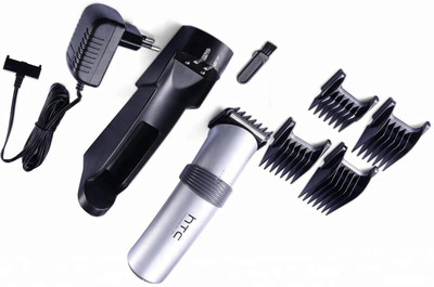 HTC AT-513 Rechargeable Runtime: 60 min Trimmer for Men(Silver)