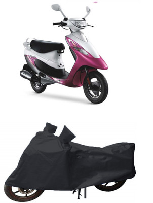 Shree ji traders Two Wheeler Cover for TVS(Scooty Pep+, Black)