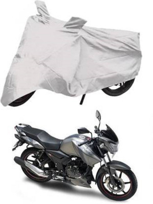 High Quality Waterproof Two Wheeler Cover for TVS(Apache RTR 160, Silver)
