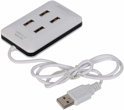 QUANTUM QHMPL 4 port (Ultra high speed 2.0)USB hub 6633 Laptop Accessory(White)