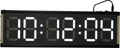 Skylink Digital 15.5 cm X 50 cm Wall Clock(White, Without Glass, Standard)