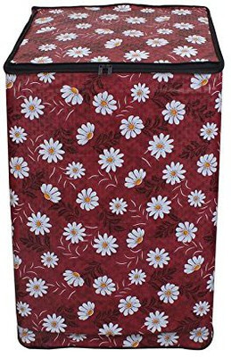 JSK COLLECTION Top Loading Washing Machine  Cover(Width: 62 cm, Red, White)