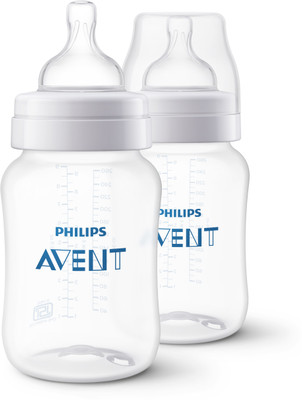 Philips Avent Classic+ Feeding Bottle ( Twin Pack ) - 260 ml(Clear)