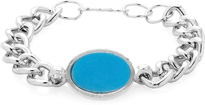 P R Production Alloy Turquoise Bracelet
