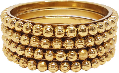Anahat collection Alloy Gold-plated Bangle Set(Pack of 4)