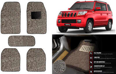 Auto Kite Plastic, PVC Standard Mat For  Mahindra TUV-300(Beige, Brown)