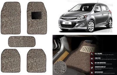 Auto Kite Plastic, PVC Standard Mat For  Hyundai i20(Beige, Brown)