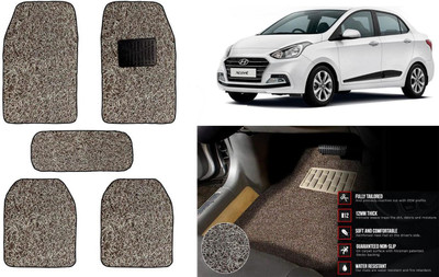 Auto Kite Plastic, PVC Standard Mat For  Hyundai Xcent(Beige, Brown)