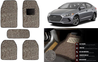 Auto Kite Plastic, PVC Standard Mat For  Hyundai Elantra(Beige, Brown)