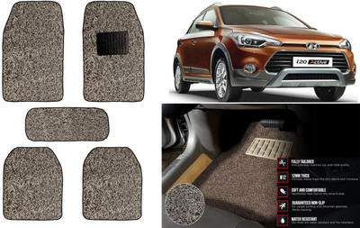 Auto Kite Plastic, PVC Standard Mat For  Hyundai i20(Beige, Brown)