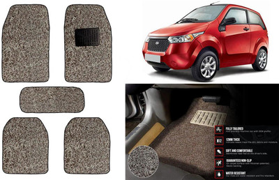 Auto Kite Plastic, PVC Standard Mat For  Mahindra Reva(Beige, Brown)